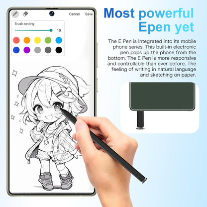 SZV I25 Ultra Unlocked Cell Phone,12+512GB 5G Unlocked Phone, Built in Pen Android 14 Battery 7000mAh 6.99" HD Screen Smartphone, Dual SIM/Face ID/Fingerprint Lock/GPS (Cyan, 12+512)