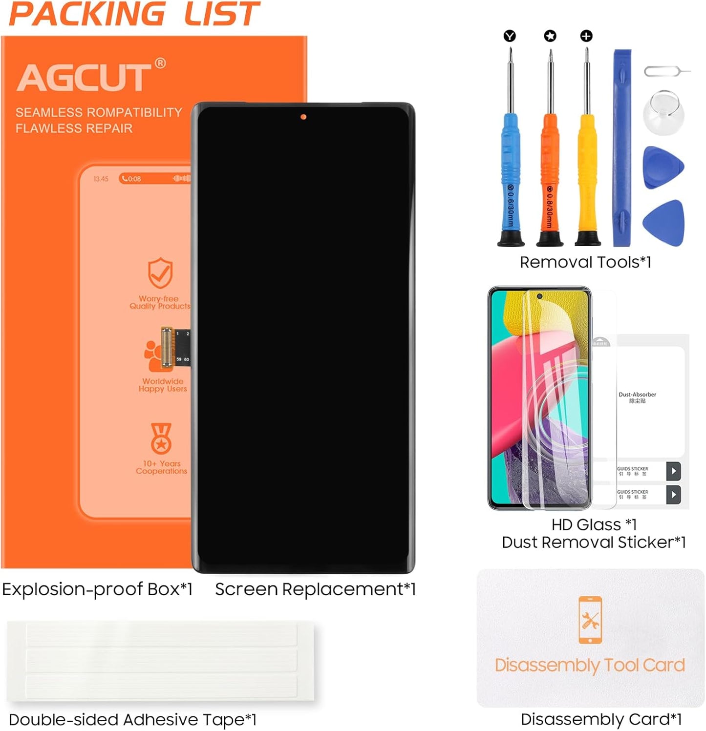 OLED for Google Pixel 6 Pro 5G LCD Screen Replacement for Pixel 6 Pro LCD Display GLUOG G8VOU Screen Touch Digitizer Assembly+Installation Video（with Fingerprint Function,No Fingerprint Cable