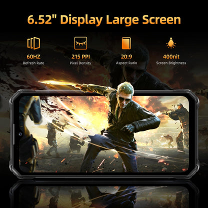 OUKITEL WP23 Plus Rugged Smartphone Unlocked 2025-24GB+256GB Cell Phones, 10600mAh Battery, 6.52'' Display Smartphone, 13MP Camera, 4G Dual SIM Android 14 Phone, IP68/IP69K/NFC/GPS/OTG, Orange