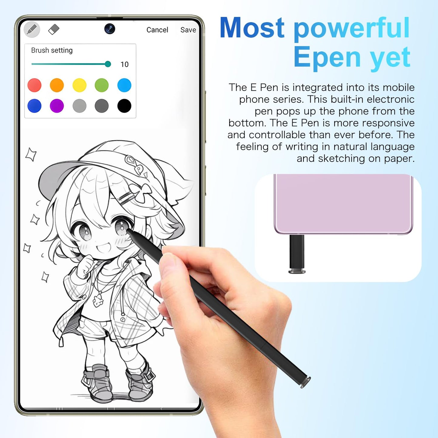 SZV I25 Ultra Unlocked Cell Phone,12+512GB 5G Unlocked Phone, Built in Pen Android 14 Battery 7000mAh 6.99" HD Screen Smartphone, Dual SIM/Face ID/Fingerprint Lock/GPS (Cyan, 12+512)