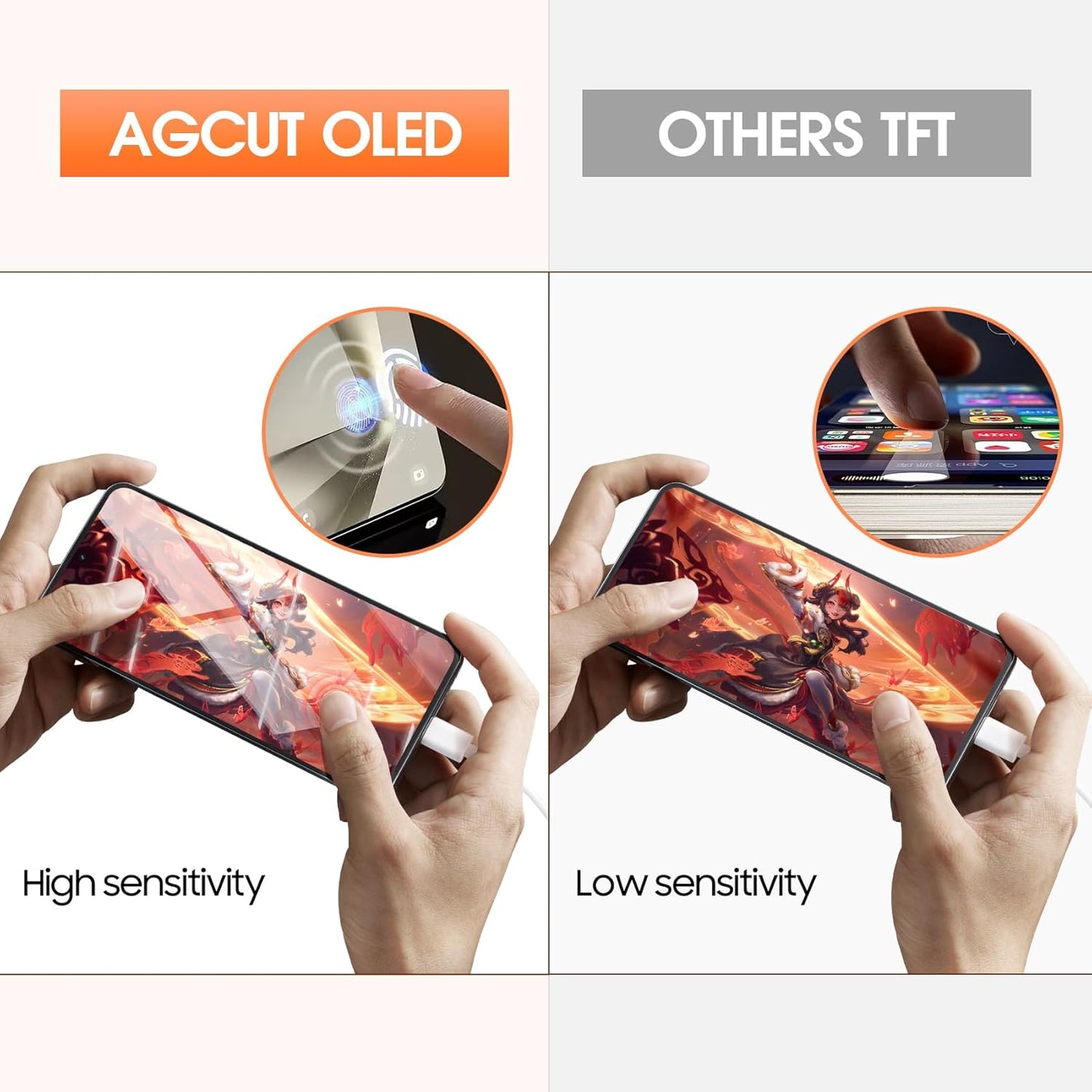 OLED for Google Pixel 8 Pro Screen Replacement for Google Pixel 8 Pro 5G LCD Display GC3VE G1MNW Screen Touch Digitizer Assembly Repair Part Without Frame (with Fingerprint Function)