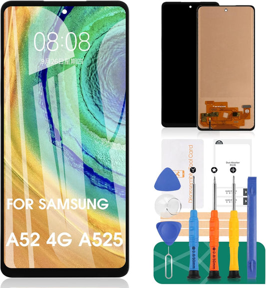 TFT for Samsung A52 Screen Replacement for Samsung Galaxy A52 LCD Display for Galaxy A52 Digitizer SM-A525F SM-A525M Touch Screen Assembly Repair Parts(NOT for A52 5G,NOT AMOLED)
