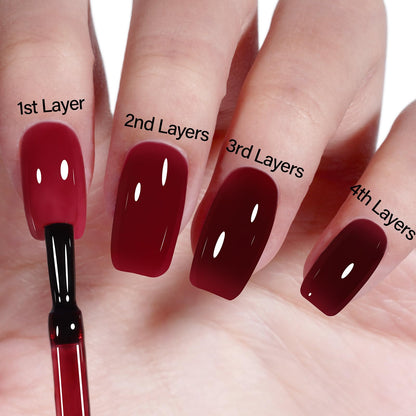 AILLSA Milky Pink Nude Gel Nail Polish, 15ml Translucent Soak Off UV LED Light Cure Gel Polish, Long Lasting for French Nail Art Salon DIY Manicure at Home