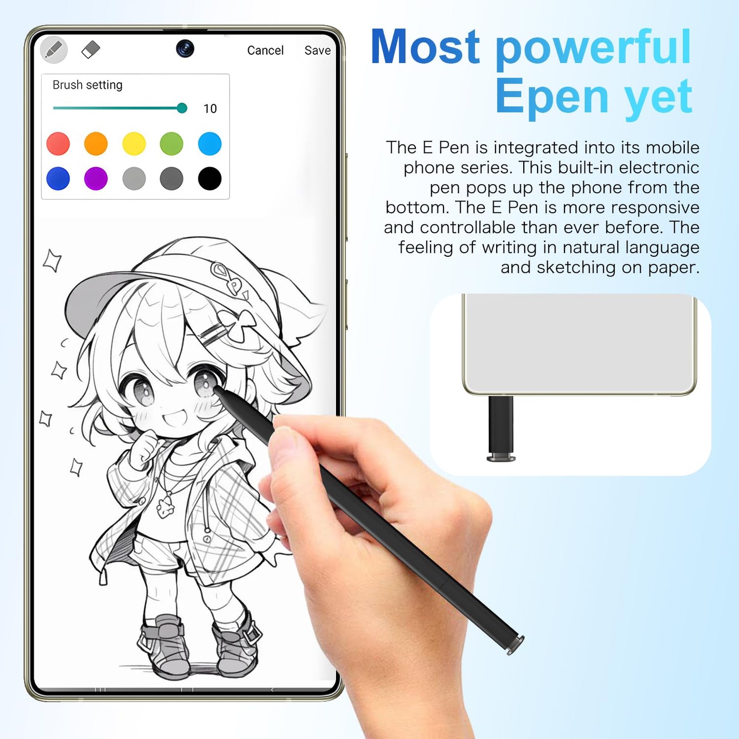 SZV I25 Ultra Unlocked Cell Phone,12+512GB 5G Unlocked Phone, Built in Pen Android 14 Battery 7000mAh 6.99" HD Screen Smartphone, Dual SIM/Face ID/Fingerprint Lock/GPS (Cyan, 12+512)