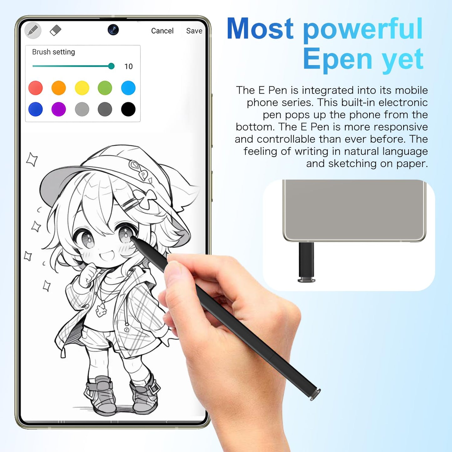 SZV I25 Ultra Unlocked Cell Phone,12+512GB 5G Unlocked Phone, Built in Pen Android 14 Battery 7000mAh 6.99" HD Screen Smartphone, Dual SIM/Face ID/Fingerprint Lock/GPS (Cyan, 12+512)