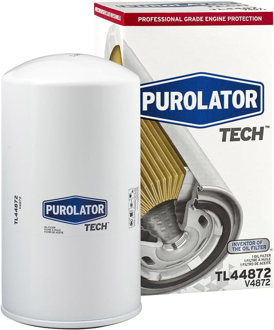 TL44872 tech Spin on Oil Filter Compatible with Ford F-250 Super Duty, Ford F-350 Super Duty, Ford F-350, Ford F-250 and Ford F-250 HD