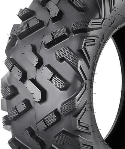 25X8-12 ATV Tires, 6PR All Terrain 25X8-12 TL ATV UTV Trail Sand Mud Off-Road Tires (Pack of 2, Tubeless)