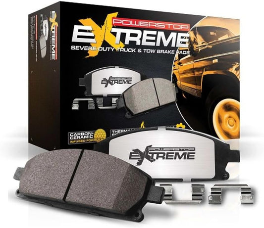 Z36-1680 Front Z36 Truck & Tow Carbon-Fiber Ceramic Brake Pads for 2013-2022 Ford F-250 F-350 | 2013-2016 F-450 Super Duty 8 Lug