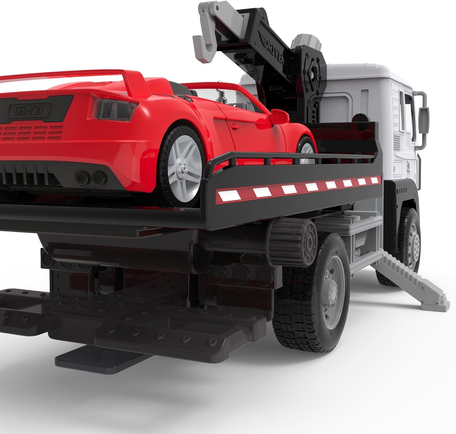 – Toy Tow Truck for Kids – Rescue Vehicle Toy – Lights & Sounds – Movable Parts – 3 Years + – Tow Truck, 20 Inches