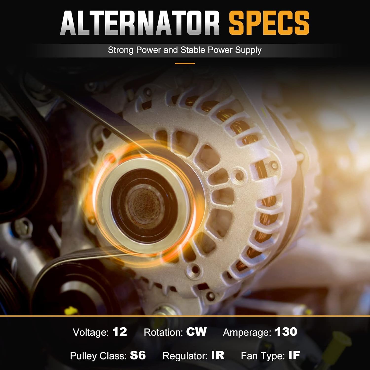 New Alternator for Honda Odyssey 3.5L 2005-2007, Pilot 3.5L 2005-2008, Ridgeline 3.5L 2006-2008, for Acura MDX 3.5L 3.7L 2003-2009, RL 3.5L 2005-2008, TL 3.2L 2004-2008 3.5L 2007-2008 Replace# 11151