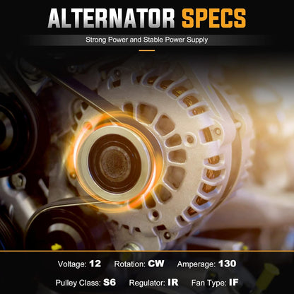 New Alternator for Honda Odyssey 3.5L 2005-2007, Pilot 3.5L 2005-2008, Ridgeline 3.5L 2006-2008, for Acura MDX 3.5L 3.7L 2003-2009, RL 3.5L 2005-2008, TL 3.2L 2004-2008 3.5L 2007-2008 Replace# 11151