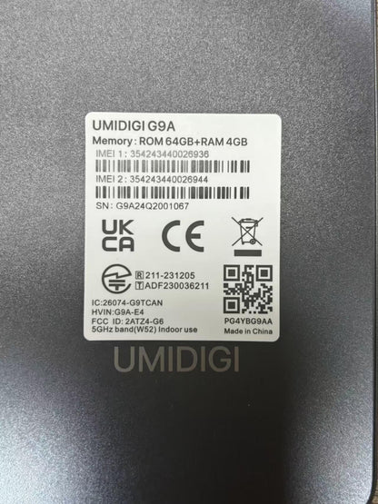 UMIDIGI G9A Unlocked Phones, Android 14 Go Cell Phone, 8GB+64GB/TF 1TB Expend Octa-Core, 4G Dual SIM Card, 3.5mm Headphone Jack 6.75" HD+Display Phones, AI Face Unlock Android Phone,5000mAh,GPS