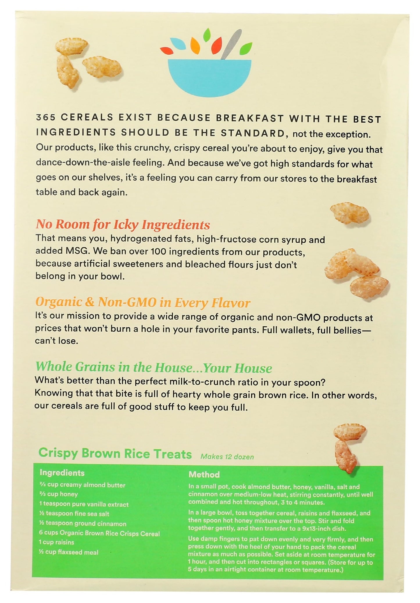 365 by Whole Foods Market, Organic Brown Rice Crisps Cereal, 12 Ounce