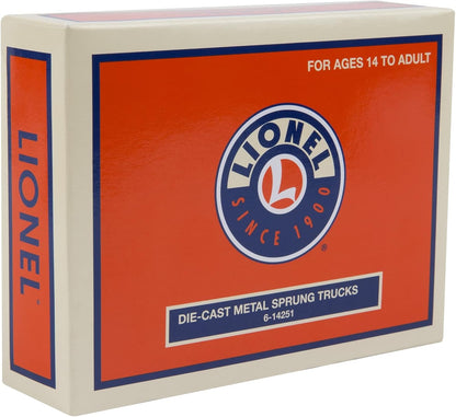 O Gauge Diecast Metal Sprung Trucks with Rotating Bearing Caps Model Train Parts Accessory