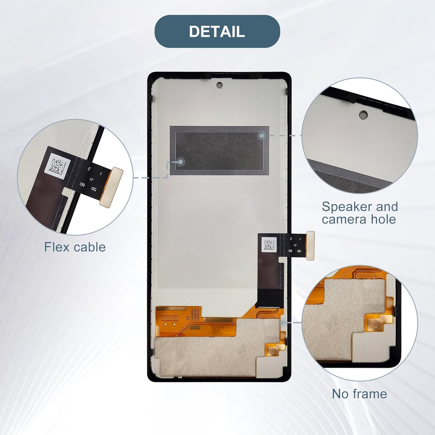 TFT LCD Digital Display Compatible with Google Pixel 6 GB7N6 G9S9B16 6.4" LCD Display Touch Screen Assembly (No Fingerprint Support)+Tools