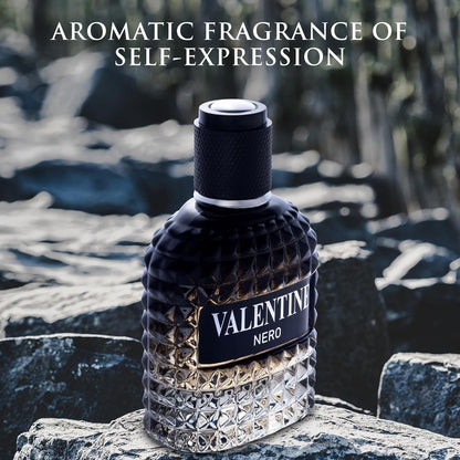 URBAN COLLECTION Valentine Nero for Men - Woody Aromatic Fragrance with Floral and Mineral Notes - Masculine Scent - 100ml