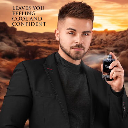 Voyage for Men Eau De Parfum - Sophisticated Male Fragrance Composition of bergamot, Pepper, Lavender, Star Anise & Nutmeg - Base of Peppery & Vanilla - Go-To Daily Scent - Elegant 100ml Bottle