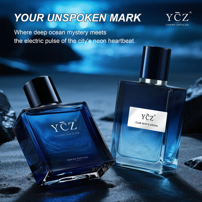 Ycz CLUB GENT'S AROMA, 1.7oz(50ml), Man Perfume, Nightclub Essential Fragrance, Long Lasting Cologne for Men with Aromatic Woody Notes of Aldehyde, Ginger, Mint, and Lemon