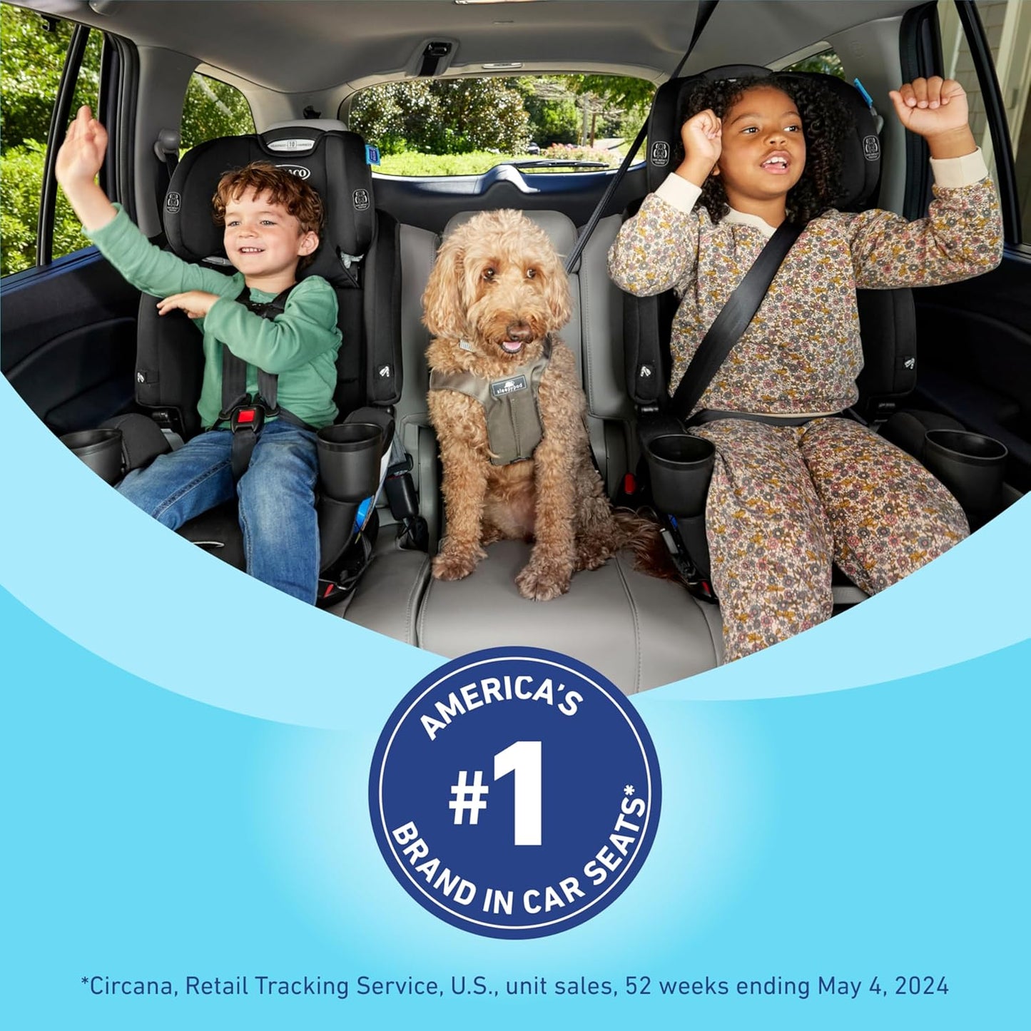 Tranzitions 3-In-1 Harness Booster Car Seat, Forward Facing Car Seat, Highback, to Backless Booster, Eloise