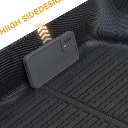 Trunk Cargo Liner Mat Tray Fit for Mazda CX-5 2017 2018 2019 2020 2021 2022 2023 2024 All Weather Rear Trunk Carpet Interior CX5 Accessories Waterproof Custom Fit Odorless TPE (Black)