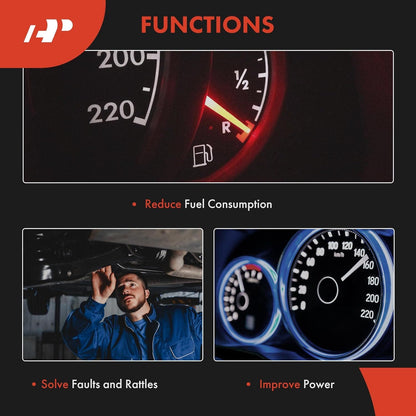 Upper Intake Manifold with Gaskets Thermostat Kits Compatible with Ford E/F Series, E150, E250, E350, E450, F150, F250, F350, Excursion, Expedition, 5.4L V8, Replace# 2L1Z-9424-AA