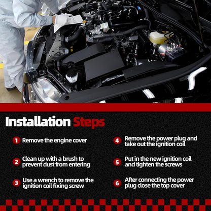 Upgrade Ignition Coil Compatible with 2011-2021 Chevy Cruze Sonic Volt Trax Buick Encore ELR Cadillac EL 1.4L Replace 25198623 55579072