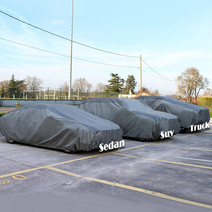 Ultra Light Waterproof Car Cover for Automobiles All Weather Protection, Windproof & Breathable, Fits Sedan up to 200"
