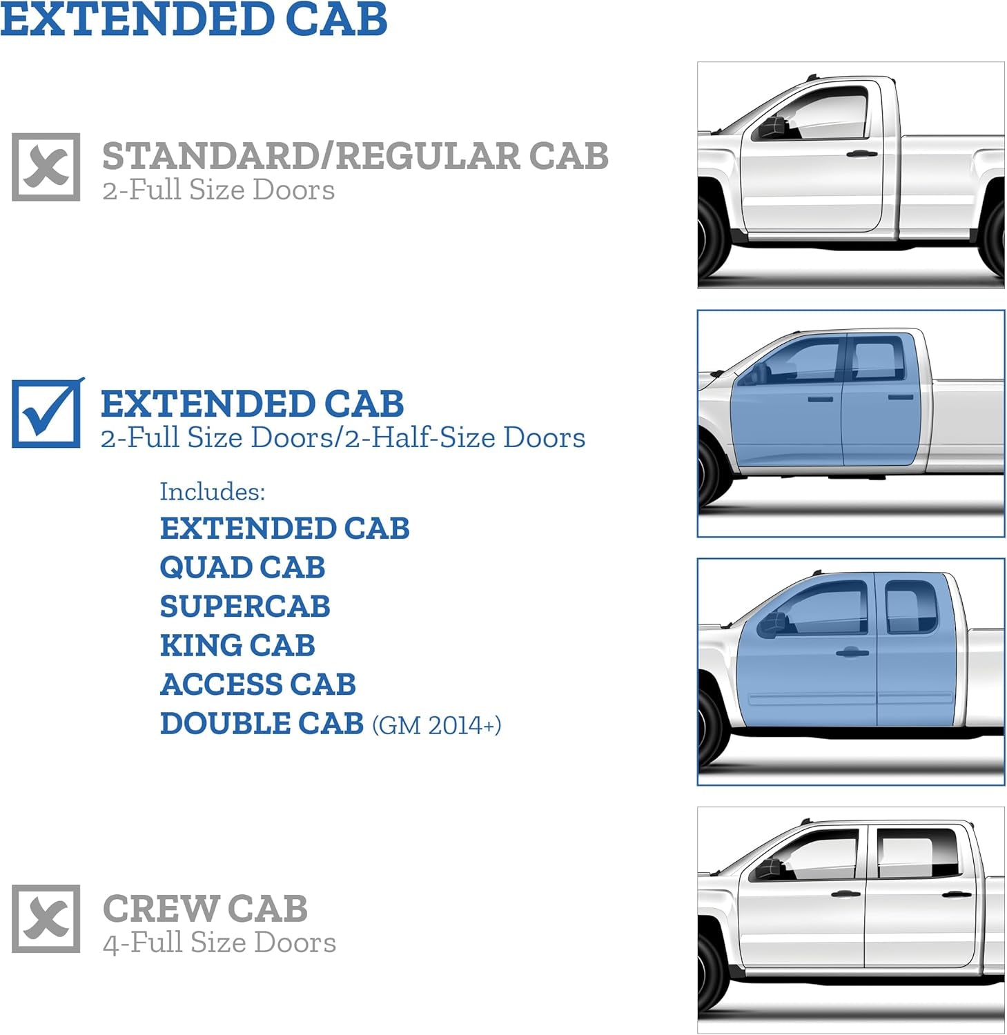 [AVS] outside Mount Rain Guards for 99-06 Chevrolet Silverado, GMC Sierra 1500; 01-06 Silverado/Sierra 2500/3500, DOUBLE/EXT CAB | Window Vent Visors, 4 Pcs. - Smoke | 94044