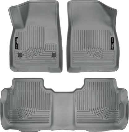 Weatherbeater Floor Mats | Fits 2019 - 2025 Chevrolet Blazer; 2017 - 2025 Cadillac XT5; 17 - 23 GMC Acadia | Front & 2Nd Row, 3-Pc Grey - 99142