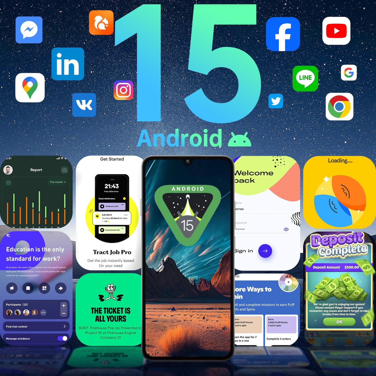 OUKITEL C59 Pro Unlocked Android Phones - 6.88”HD+ Display Android 15 10000 mAh Battery 24GB +256GB/1TB TF Cell Phone with 120LM Flashlight, NFC 13MP Camera Smartphone, OTG/Fingerprint/4G Dual SIM