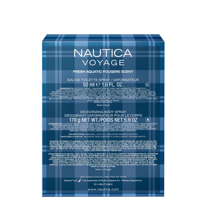 Nautica Voyage Eau De Toilette, Cologne and Fragrance For Men, Fresh, Romantic, Fruity Scent Woody, Aquatic Notes of Apple, Water Lotus, Cedarwood, and Musk Ideal Day Wear, Long Lasting 3.3Fl oz
