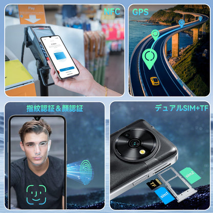 OUKITEL C59 Pro Unlocked Android Phones - 6.88”HD+ Display Android 15 10000 mAh Battery 24GB +256GB/1TB TF Cell Phone with 120LM Flashlight, NFC 13MP Camera Smartphone, OTG/Fingerprint/4G Dual SIM