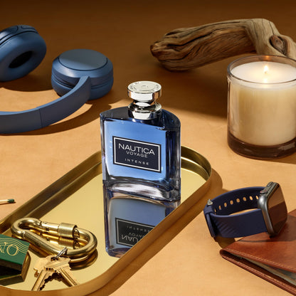 Nautica Voyage Eau De Toilette, Cologne and Fragrance For Men, Fresh, Romantic, Fruity Scent Woody, Aquatic Notes of Apple, Water Lotus, Cedarwood, and Musk Ideal Day Wear, Long Lasting 3.3Fl oz