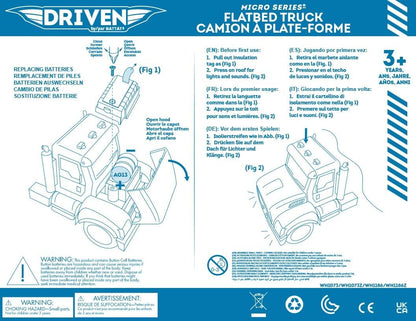 – 7-Inch Flatbed Truck Toy with Lights & Sounds, Movable Parts, Construction Vehicle for Boys & Girls, Durable Design, Realistic Details, Gift 3+ Years Toy for Kids