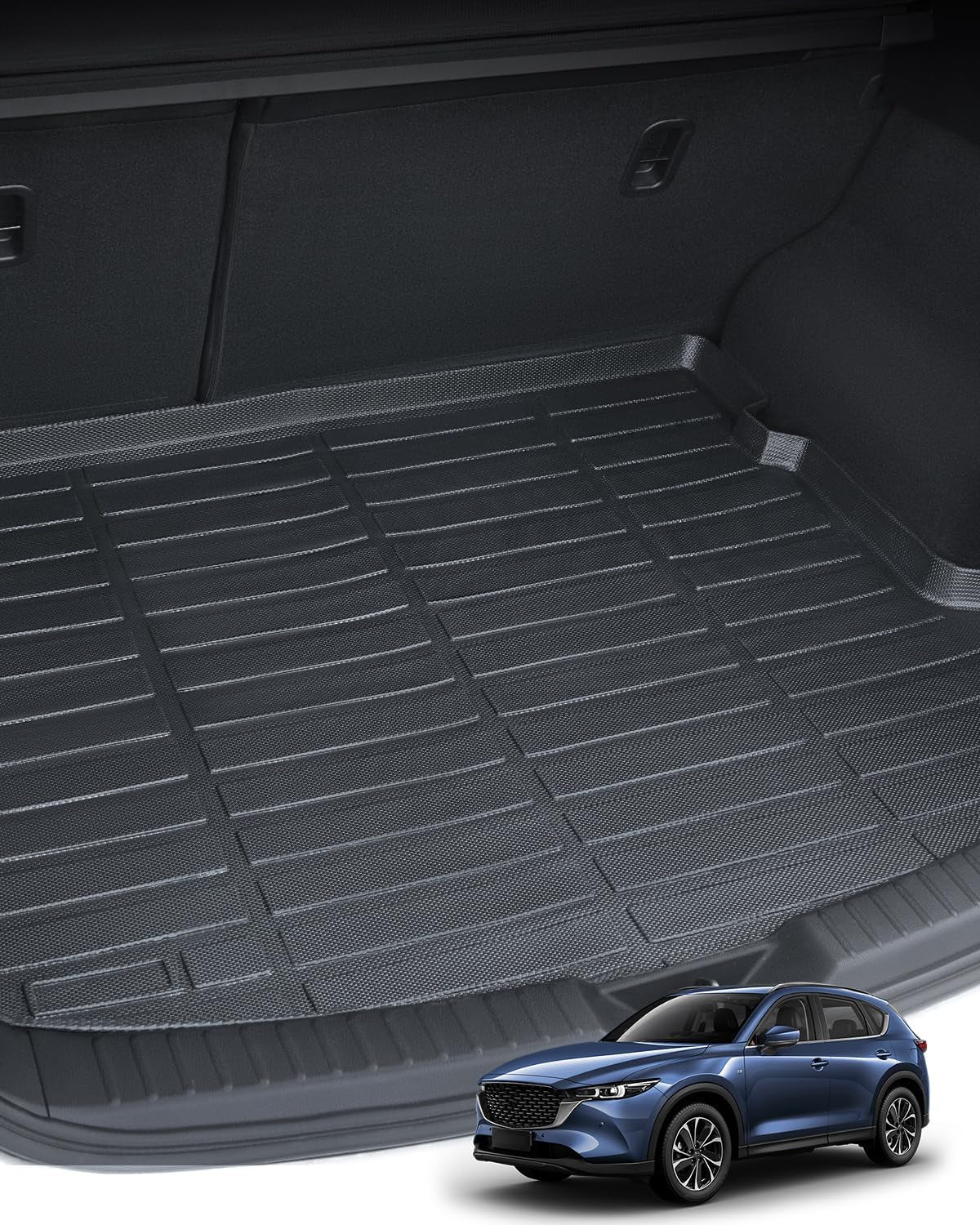 ® for Mazda CX5 Floor Mat 4 PCS, All Weather Floor Liners Custom Fit for Mazda CX-5 2025 2024 2023 2022 2021 2020 2019 2018 2017 Full Set Front Rear Cargo Seat for CX5 Accessories