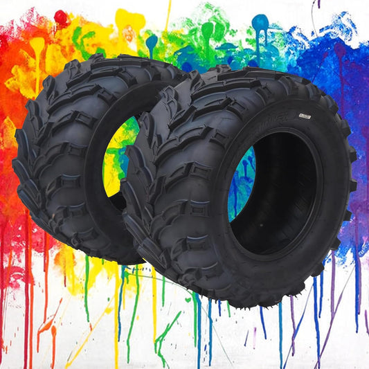 27X9-12 ATV Tires 27X9-12 UTV Tire - ATV/UTV Tires, All-Terrain Tires, Off-Road Tires, Mud/Trail Tires, Tubeless (Set of 2)