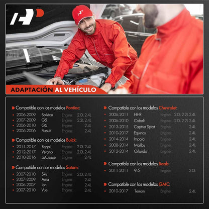 VVT Intake & Exhaust Camshaft Position Actuator Solenoid Valve Kit Compatible with Chevy GMC Equinox Malibu Cobalt HHR Terrain Buick Pontiac Saturn 2.0L 2.2L 2.4L Replaces# 12655421 12655420