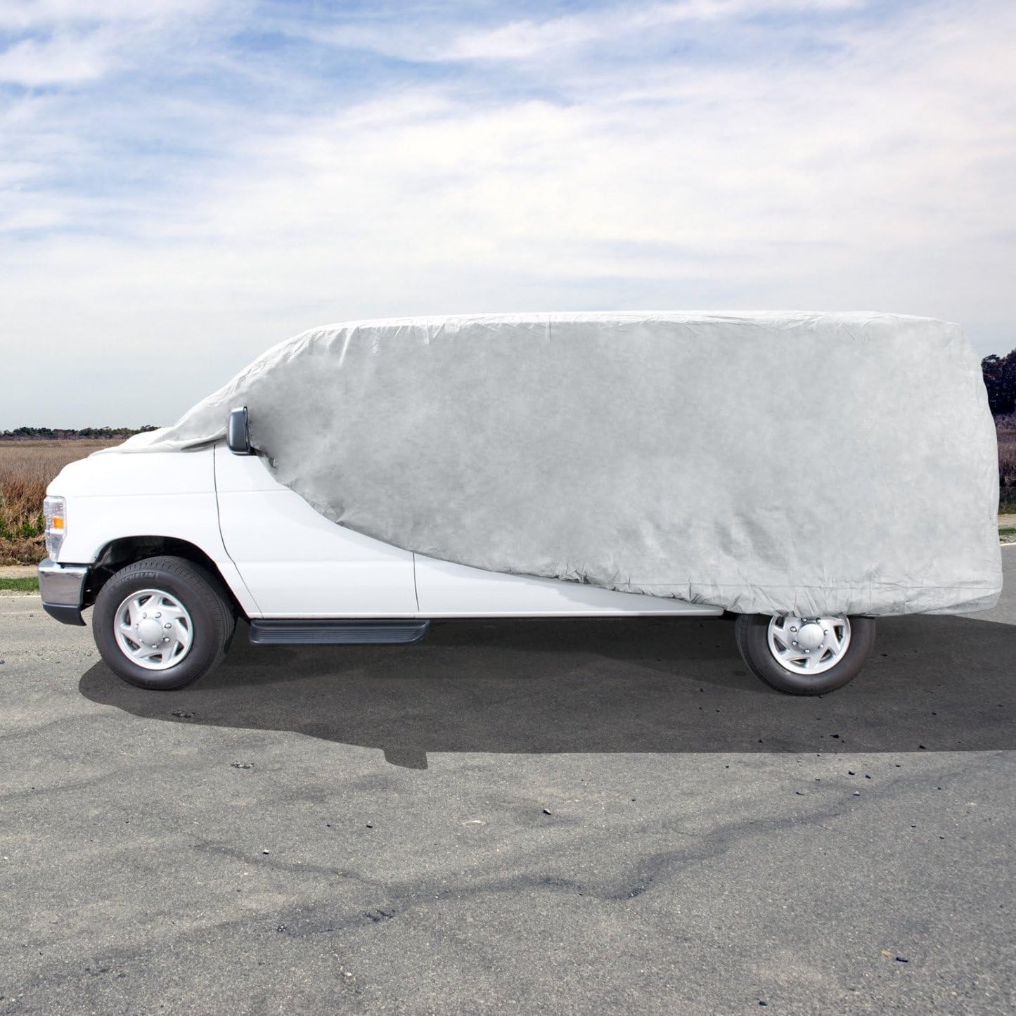 VB-1 Lite Van Cover Indoor, Dustproof, UV Resistant Van Cover Fits Mini Vans up to 216” L X 60" W X 60" H, Gray, Size V1: Fits up to 18'