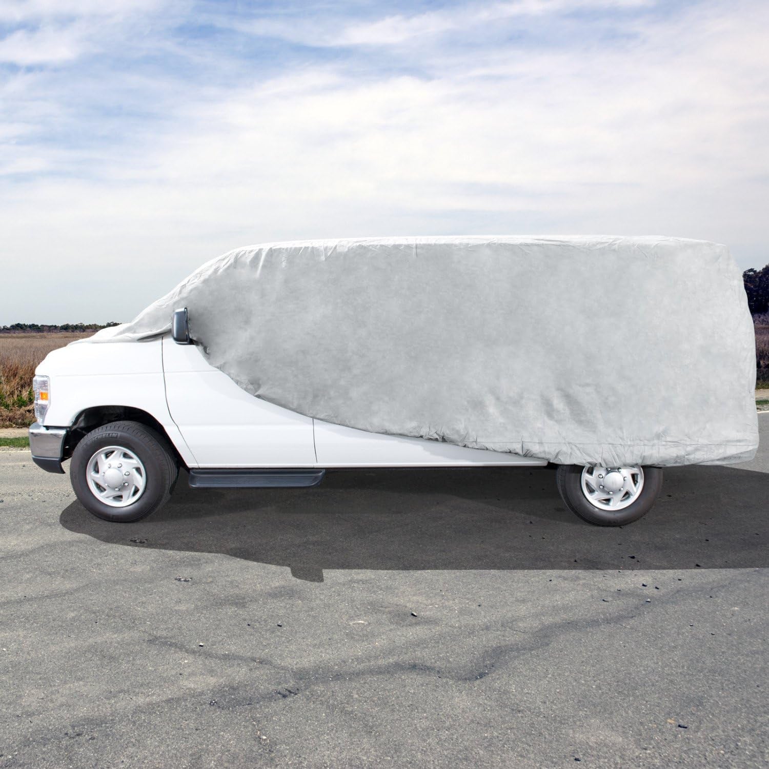 VB-1 Lite Van Cover Indoor, Dustproof, UV Resistant Van Cover Fits Mini Vans up to 216” L X 60" W X 60" H, Gray, Size V1: Fits up to 18'