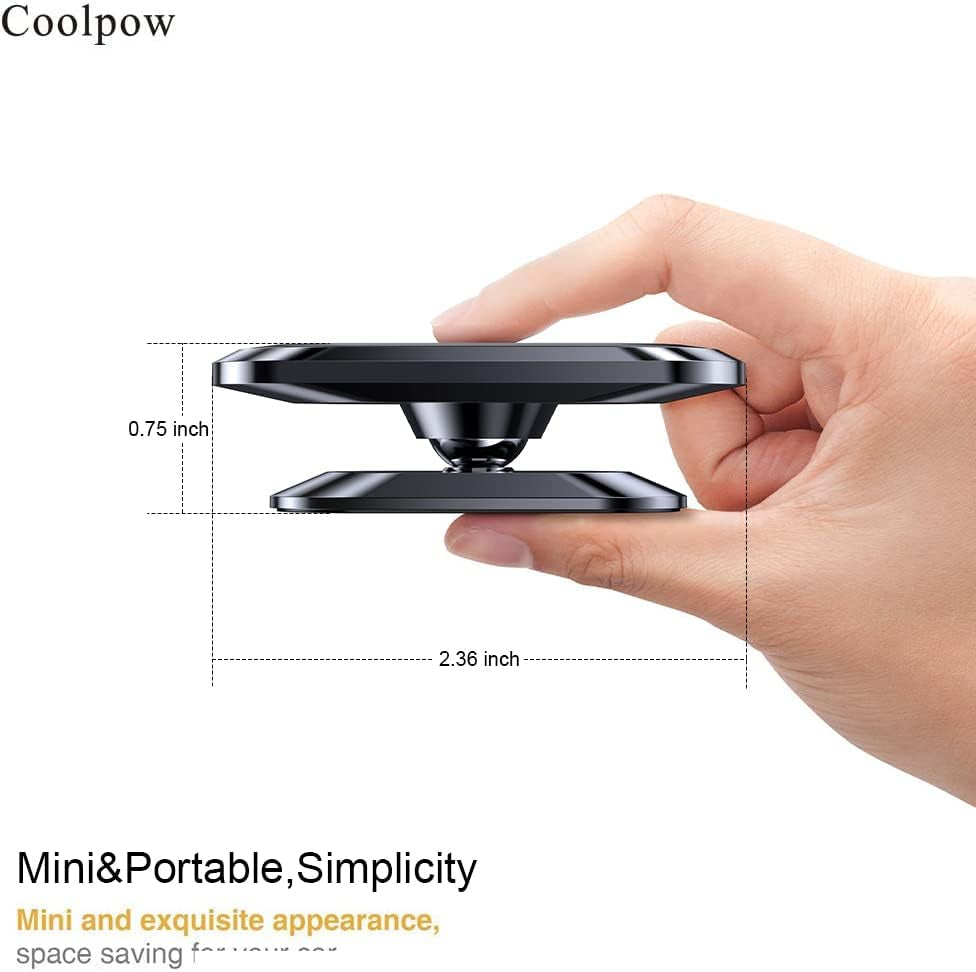 【2-Pack】 Magnetic Phone Holder for Car Dash【Strong Magnet】 Magnetic Car Phone Holder Mount 【4 Plate】 Phone Holders for Your Car Phone Mount for Car Dashboard Cell Phone Car Mount for Iphone Samsung