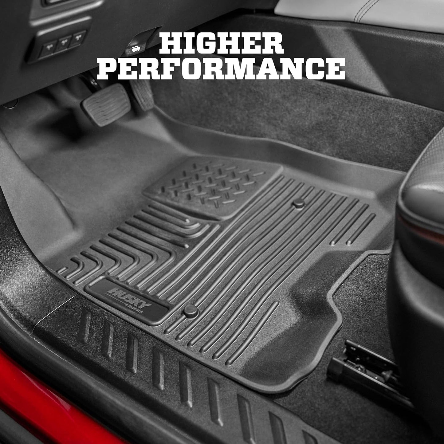Weatherbeater Floor Mats | Fits 2019 - 2025 Chevrolet Blazer; 2017 - 2025 Cadillac XT5; 17 - 23 GMC Acadia | Front & 2Nd Row, 3-Pc Grey - 99142
