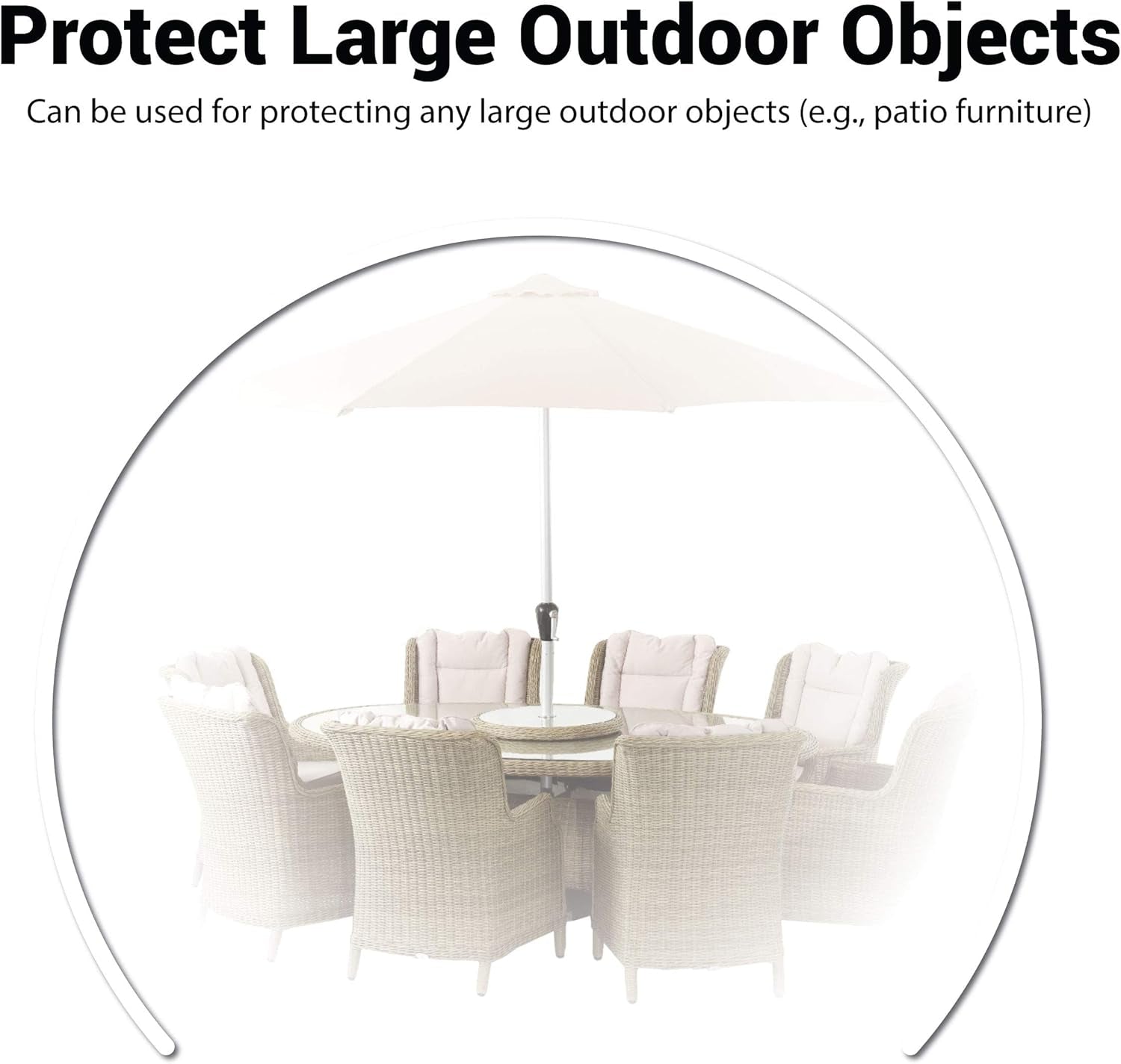 Universal Clear Disposable Car Cover for SUV, Sedan, Sport Cars, Antique Cars up to 22' X 12'