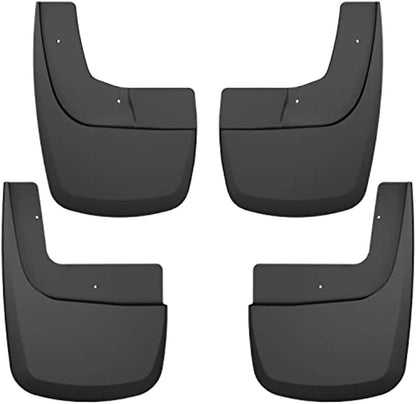— Front & Rear Mud Guards | Fits 2021-2024 Ford F-150 Raptor Super Crew Cab, Black, 4 Pcs. | 58536
