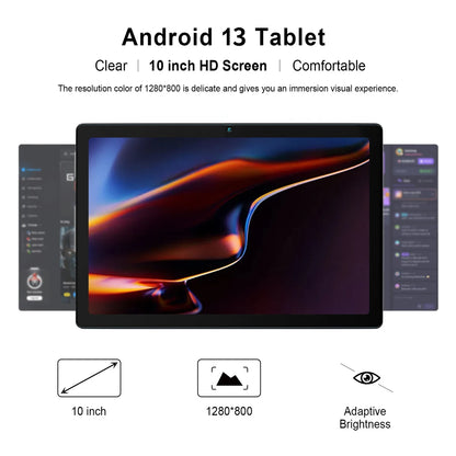 2025 NEW MB1001 Tablets 10.1" 1080P HD Display 2MP+5MP Camera 6GB RAM 64GB ROM 128GB Expandable 5000mAh Battery Android13 Pad PC