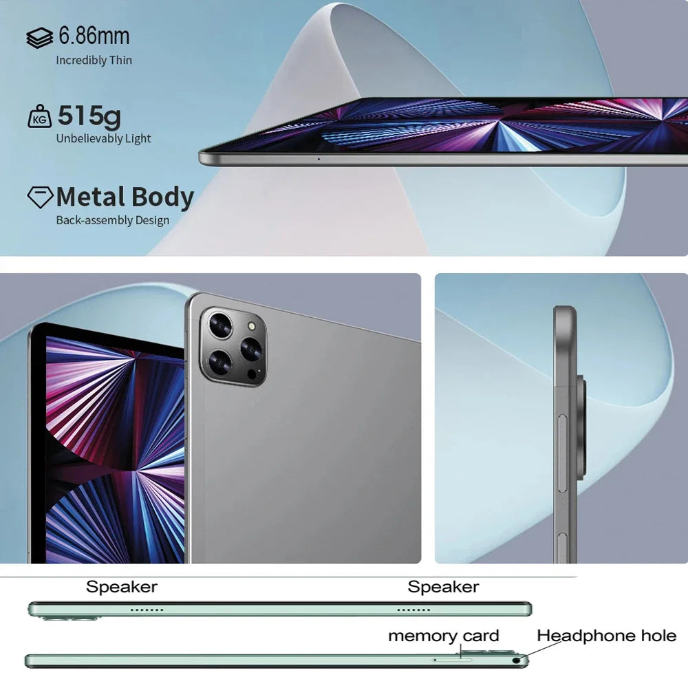 New 10.1 Inch Study Education Tablets Octa Core Dual SIM 4GB RAM 64GB ROM 3G Phone Call Bluetooth WiFi Google Tablet Pc 5000mAh