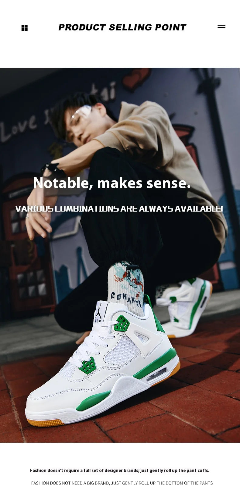 New high-top anti-slip board shoes student casual sports shoes men's practical basketball shoes and youth training shoes