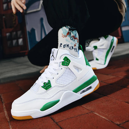 New high-top anti-slip board shoes student casual sports shoes men's practical basketball shoes and youth training shoes