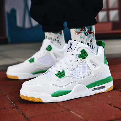 New high-top anti-slip board shoes student casual sports shoes men's practical basketball shoes and youth training shoes