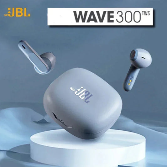 mzyJBL Wave300 TWS Wireless Bluetooth Headphones IPX2 Waterproof Earphones Touch Control Noise Cancelling Sports In-Ear Headset