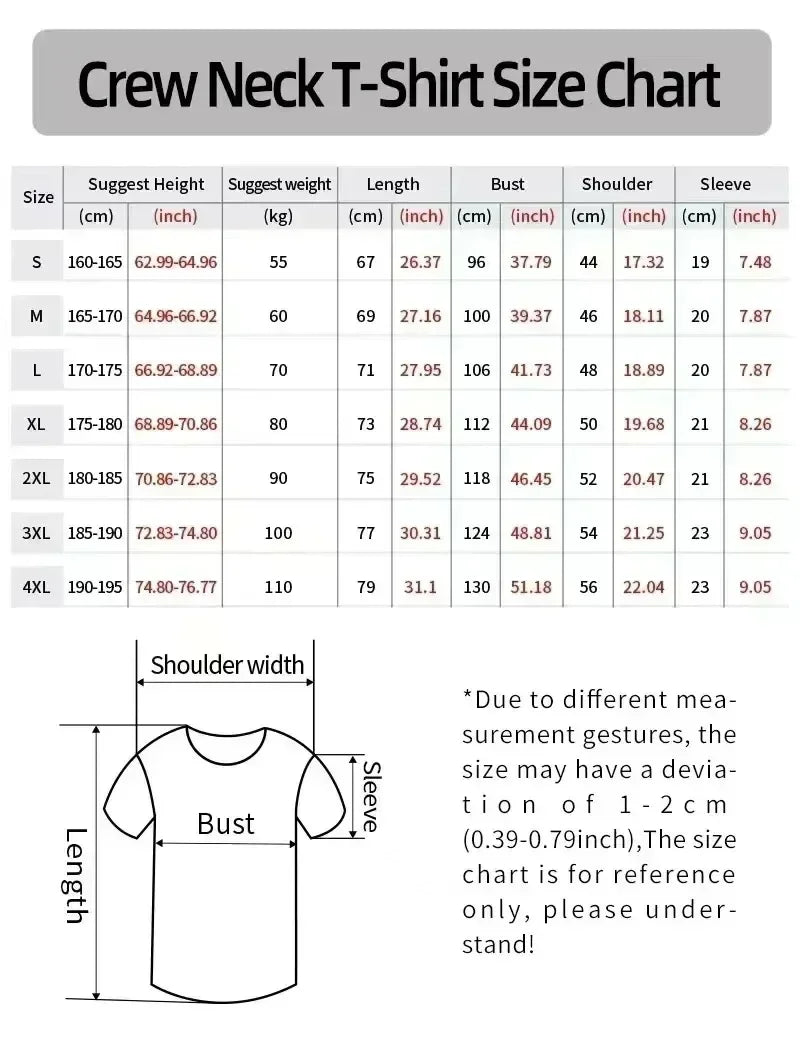 American Trendy Brand Cotton Short-sleeved T-shirt Men's and Women's 2025 Summer Casual Crew Neck T-shirts Tops